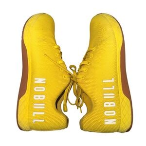 NOBULL Trainer Womens 9.5 Mens 8 Pre-Owned Training Shoes Yellow SuperFabric Gum